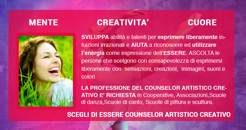 corso counselor artistico creativo
